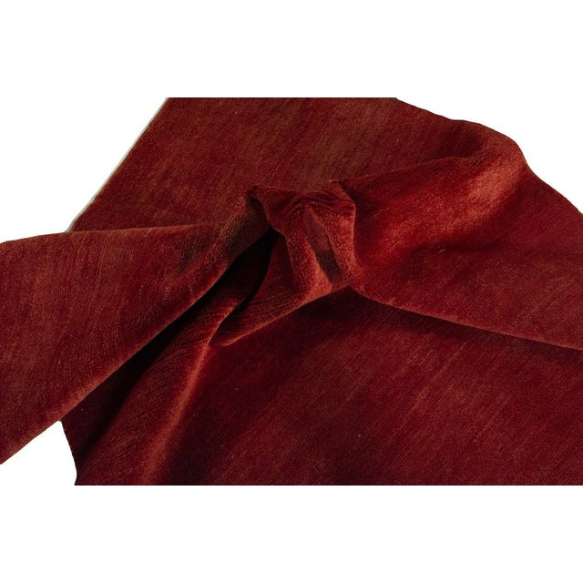 Hand-Knotted Gabbeh Loribaft Rug For Sale - Image 9 of 11