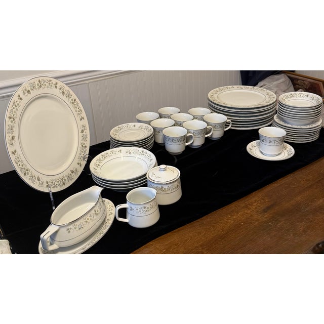 1960s Imperial China W. Dalton 745 Wild Flower Dishes - Set of 39 For Sale - Image 11 of 18