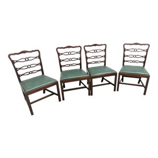 Westing, Evans & Egmore Philadelphia Chippendale Chairs- Set of 4 For Sale