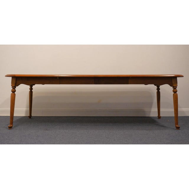 Ethan Allen Ethan Allen Heirloom Nutmeg Maple Colonial Early American 96" Dining Table 10-6163p For Sale - Image 4 of 12