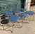 Mid-Century Modern Vintage Mid Century 1950’s Chrome Ice Cream Chairs Priced Each For Sale - Image 3 of 8