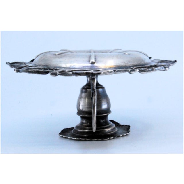 Silver Relieved Silver Paddle with Shell Shape. For Sale - Image 8 of 10