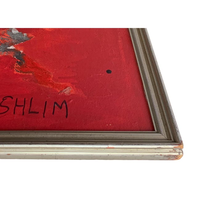 Mid 20th Century Sylvia Shlim Mixed Media Collage "All That Jazz", Framed For Sale In Los Angeles - Image 6 of 9