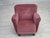 Mid-Century Danish Oak Relax Armchair with Velour Upholstery, 1960s For Sale - Image 4 of 18