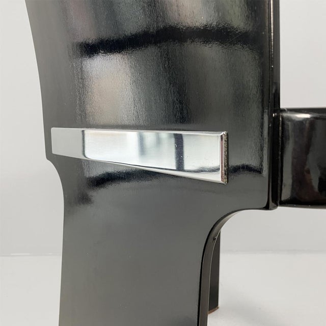 Italian Modern Chairs attributed to Pierluigi Molinari for Pozzi, 1970s, Set of 4 For Sale - Image 14 of 18