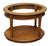 Brown Mid 20th Century Oval Side Table With Marble Top For Sale - Image 8 of 10