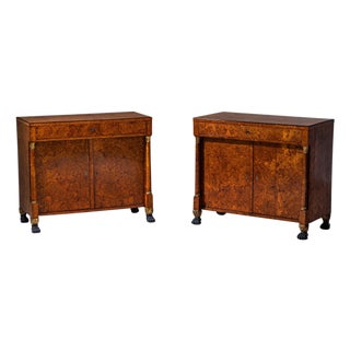 Pair of Charles X Sideboards, Bird's-Eye Maple, France, Circa 1830 For Sale