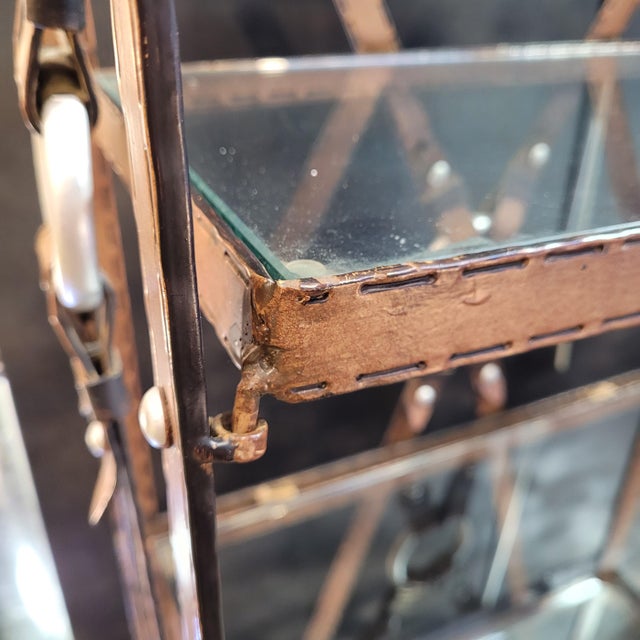 Vintage Display Case in Wrought Iron by Jacques Adnet for Hermès, 1970s For Sale - Image 18 of 18