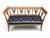 Arts and Crafts–Style This distinctive bench pairs a sculpted wooden frame with a comfortable, button-tufted black leather...