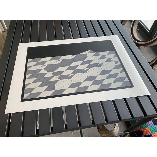 Erwin Heerich, Abstract Composition, 1973, Original Serigraph on White Cardboard For Sale - Image 14 of 15