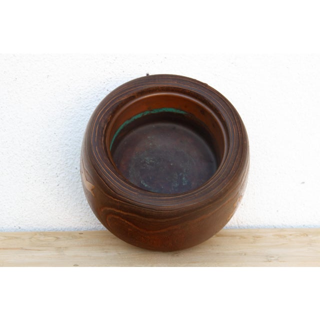 Large Meiji Period Japanese Inlaid Hibachi For Sale - Image 4 of 7