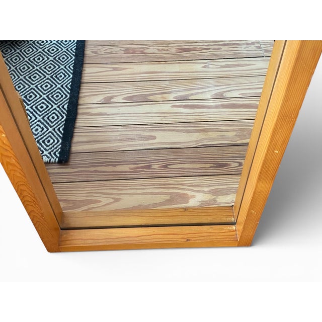 Modernist Mirror in Elm by Charlotte Perriand, France, 1950s For Sale - Image 6 of 9