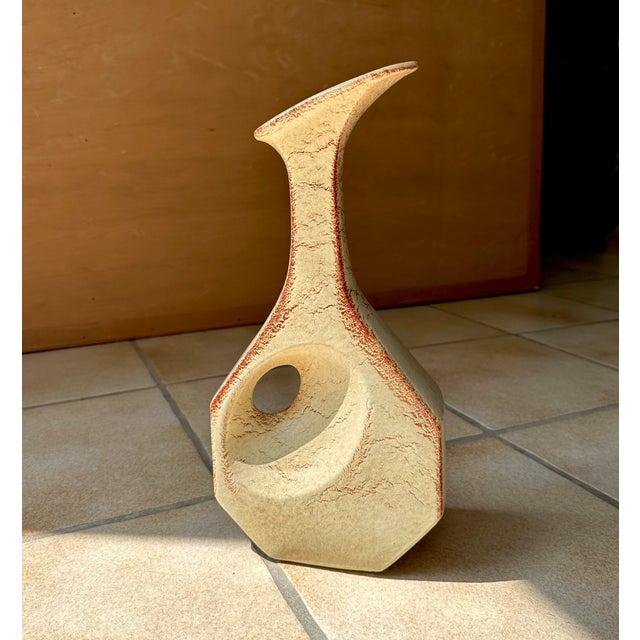 Large Sculptural Ceramic Art Vase by Roberto Rigon for Bertoncello, 1960s For Sale - Image 11 of 13
