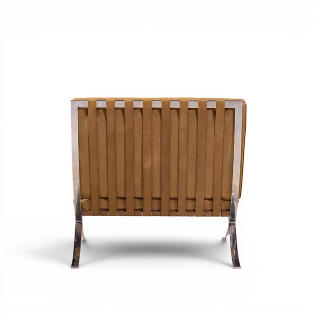 Mies Van Der Rohe for Knoll Mid Century Barcelona Lounge Chairs - Pair For Sale - Image 9 of 13