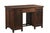 Vintage Teakwood Six-Drawer Pedestal Desk For Sale - Image 4 of 4