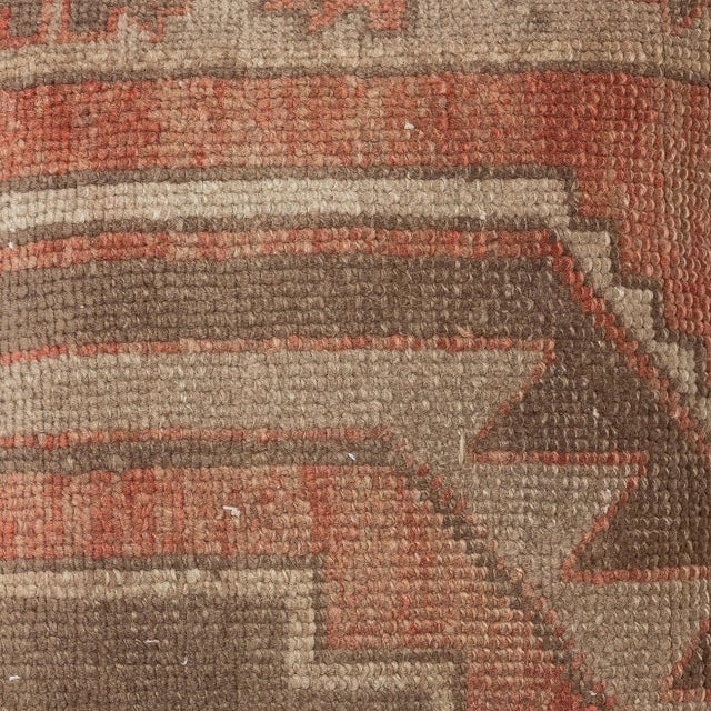 Add a touch of history and warmth to your space with this vintage handmade Turkish wool rug cushion cover. Crafted from...