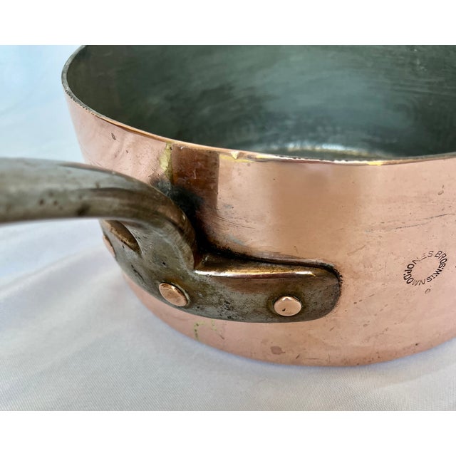 Vintage Jones Brothers Copper Pan With Lid For Sale In Dallas - Image 6 of 12