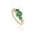 VR Jewels 14k Gold 1.09ct Natural Oval Emerald & Diamond Cluster Ring Size 8 For Sale - Image 4 of 18