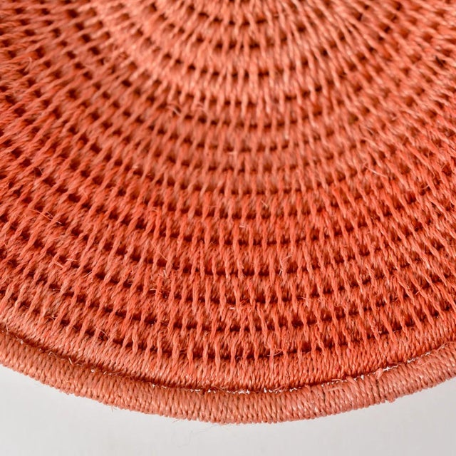 Early 20th Century Sisal Handwoven Peach Basket Eswatini 6inch For Sale In Denver - Image 6 of 7