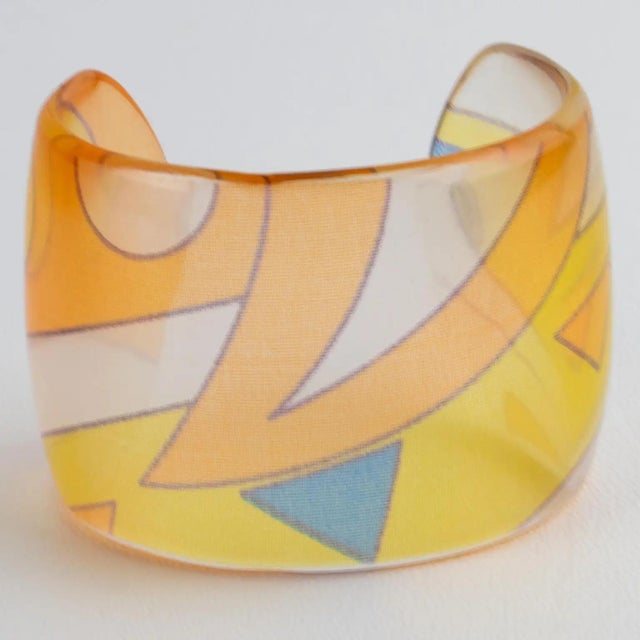 Sanalitro Milano Lucite Cuff Bracelet – Abstract Collection, 1991 Designed by renowned Italian artist Massimo Sanalitro,...