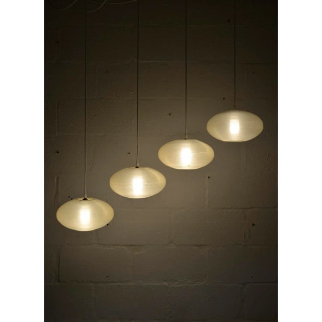Midcentury Rotaflex Ceiling Pendant Lights by John & Sylvia Reid, 1958, Set of 4 For Sale - Image 4 of 13