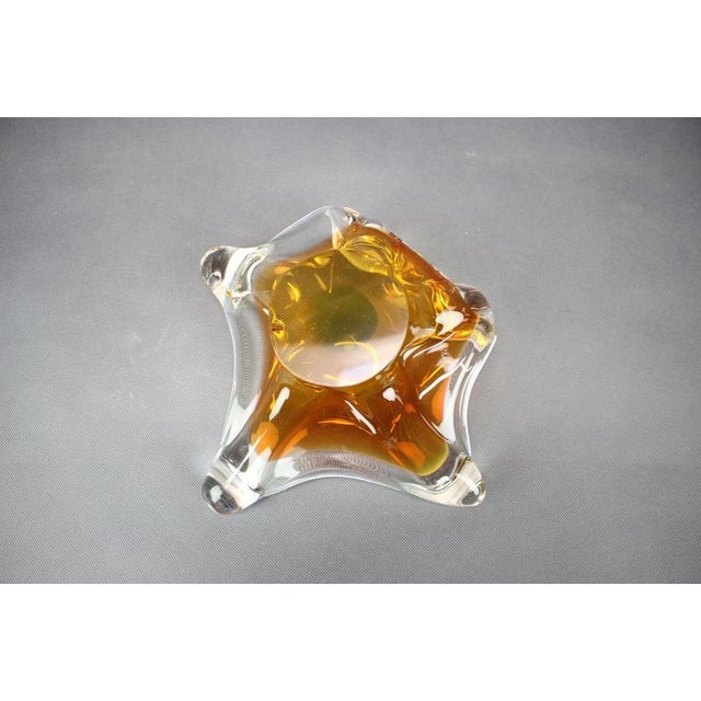 Glass Mid-Century Czech Art Glass Bowl by Josef Hospodka, 1960s For Sale - Image 7 of 9