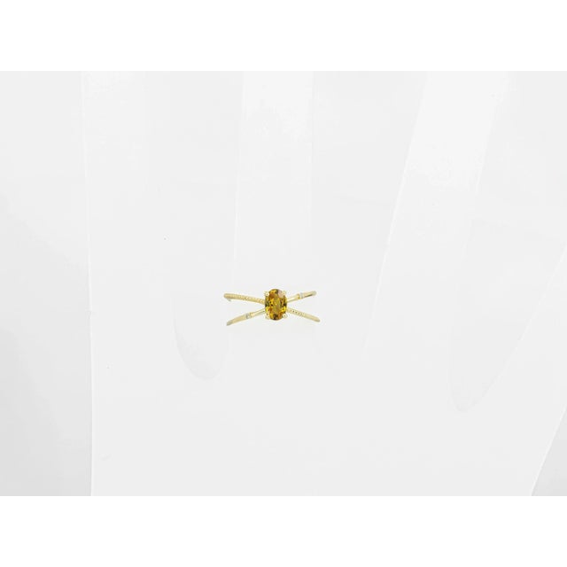 Yellow Sapphire 14k Gold Ring Size 5 (All Sizes Available) For Sale - Image 6 of 6