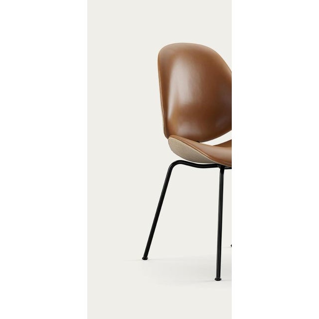 Textile Council Family Salon Chair in Nevada Cognac by Salto and Sigsgaard for OneCollection For Sale - Image 7 of 15