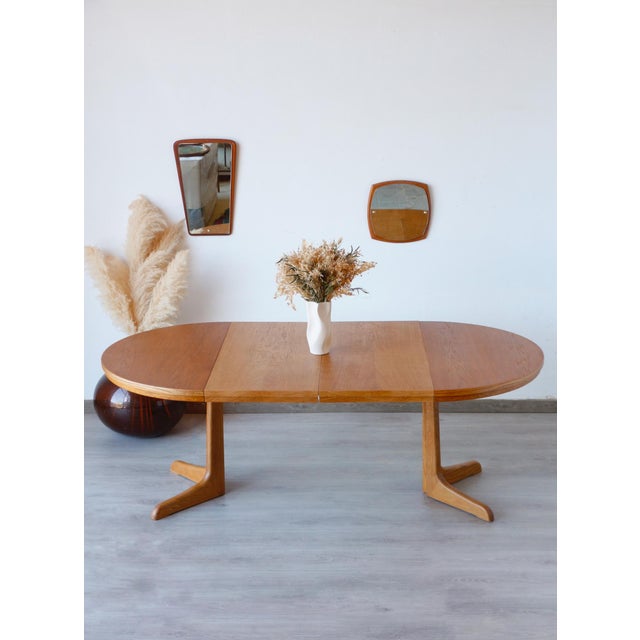 Vintage Scandinavian Extendable Oak Dining Table, 1960s For Sale - Image 12 of 18