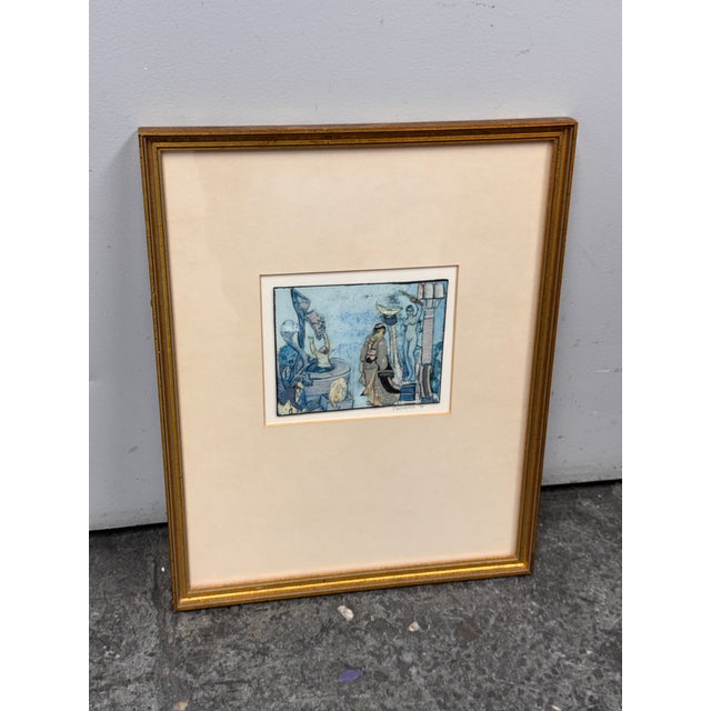 Design Plus Gallery presents a Framed “Kimono Series #9” Collage by Christine Peirano, dated 1991. The composition depicts...