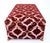 1960s Vintage Italian Leather & Ruby Red Cut Velvet Jewelry Box For Sale - Image 5 of 15