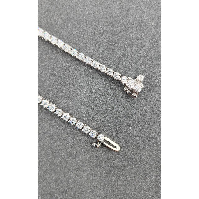 10.66 Ct Riviera Graduated Diamond Necklace For Sale In Chicago - Image 6 of 8