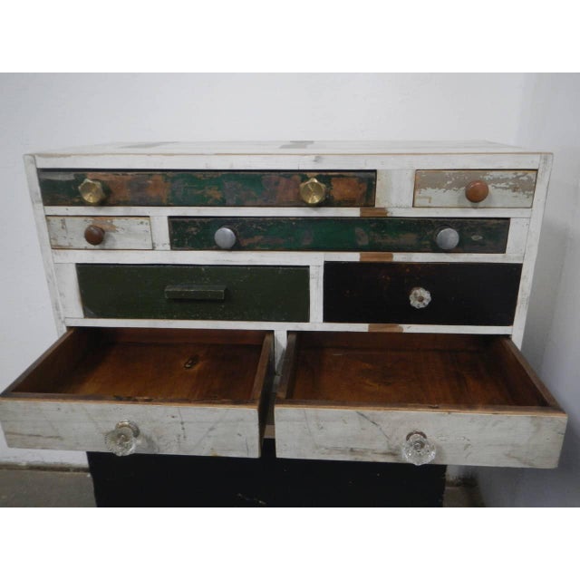 Table Chest of 8 Drawers, 1980 For Sale - Image 10 of 11