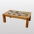 Coffee Table in Stoneware with Elm Base attributed to Regain, France, 1960s For Sale - Image 6 of 6