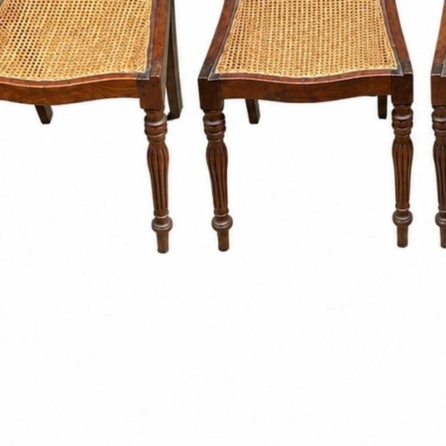 Portuguese Chairs in Mahogany, 19th Century, Set of 4 For Sale - Image 3 of 6