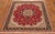 Hand-Knotted Middle Eastern Rug in Wool & Silk For Sale - Image 4 of 11