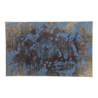 Vintage Turkish Overdyed Rug - 06'04 X 10'00 For Sale