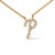 Embrace the elegance of personalization with this stunning 10K Yellow gold pendant, delicately crafted into a flowing...