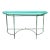 1960s Brass & Glass Demi Lune Console Table – Hollywood Regency For Sale