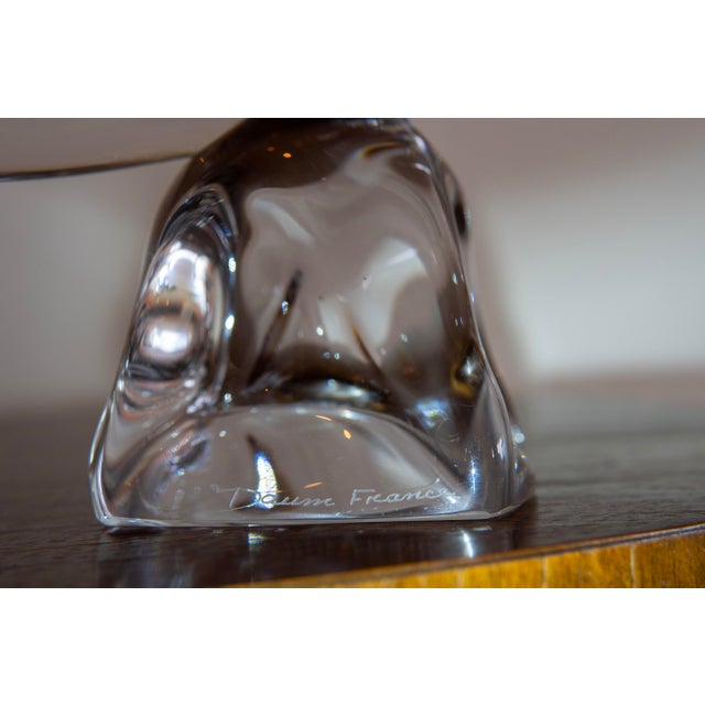 1970s Vintage Daum Crystal Sailboat Sculpture, Signed, Circa 1970s For Sale - Image 5 of 5