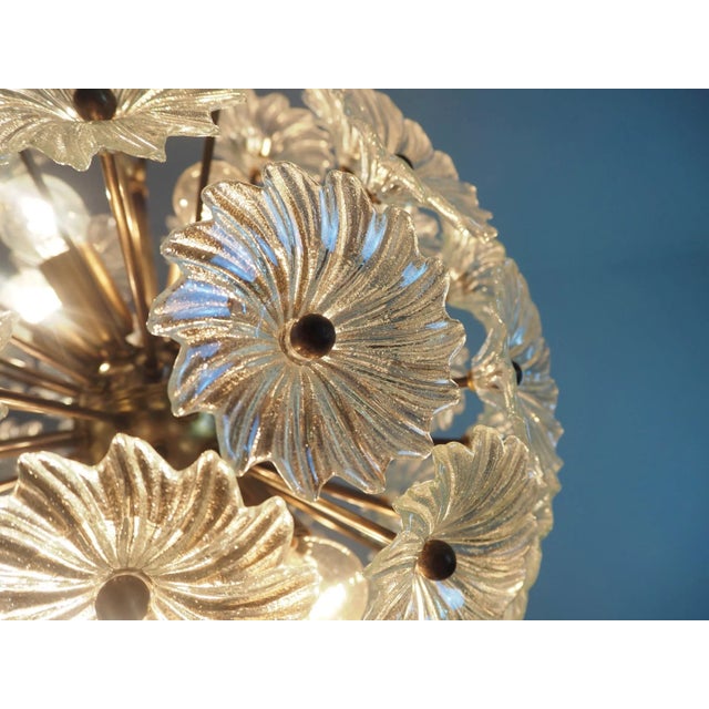 Sputnik Murano Italian Chandelier 51 Daisy Crystal Glass For Sale - Image 9 of 9