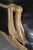 Maison Jansen Genuine Leather Gilt and Paint Decorated Grand Scale Bergere Chair For Sale - Image 12 of 15