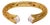Cleopatra Gold & Pearl Chunky Cuff Design Bracelet For Sale