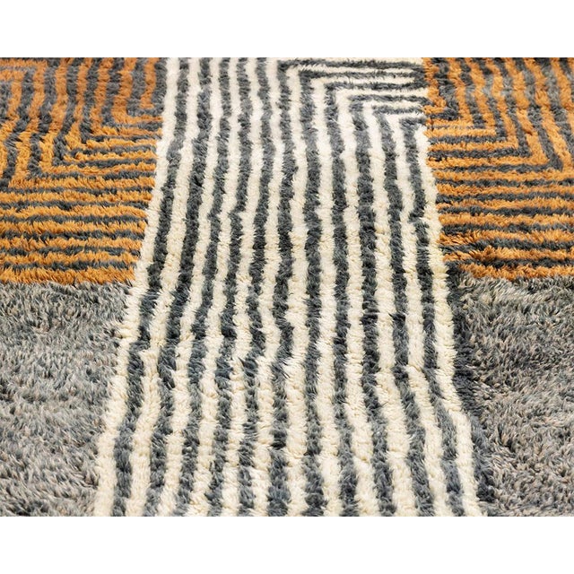 Large Hand-Knotted Wool Premium Rug by Azele Studio For Sale - Image 6 of 12