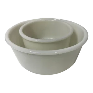 1950s Dormeyer Milk Glass Mixing Bowl Set- 2 Pieces