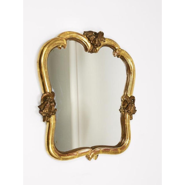 1930s Art Nouveau Handcarved Giltwood Wall Mirror by Max Welz, 1930s For Sale - Image 5 of 18