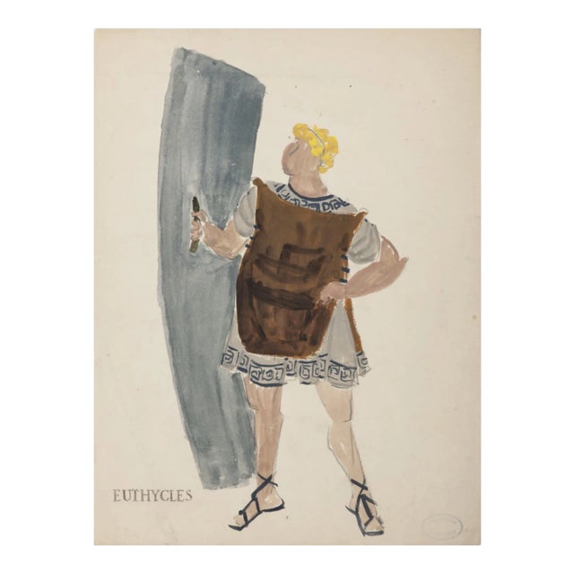 Alkis Matheos, Euthycles, 20th Century, Painting For Sale