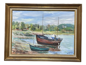 Fraval Le Demazel, Seaside, Paimpol, 1920s, Canvas, Framed