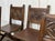Chairs and Armchairs in Oak and Leather with Gothic Decoration, 1930s, Set of 8 For Sale - Image 12 of 18