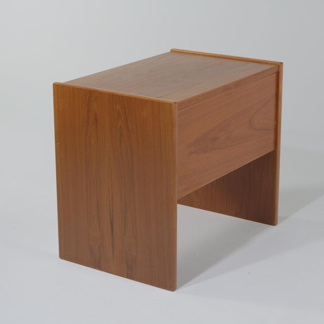 1970s Danish Modern Teak File Cabinet With Two Direction Sliding